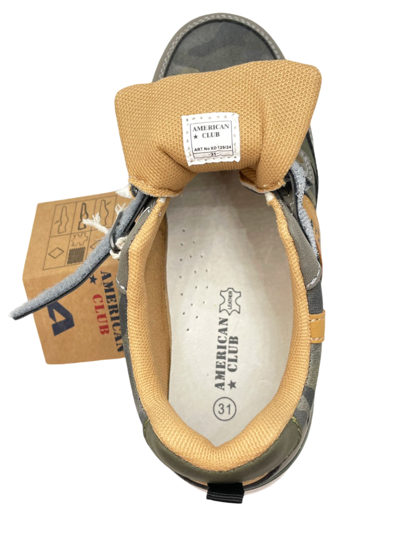 Кросівки для хлопчиків American Club XD129-24/30 р. 30 Хакі - фото 3