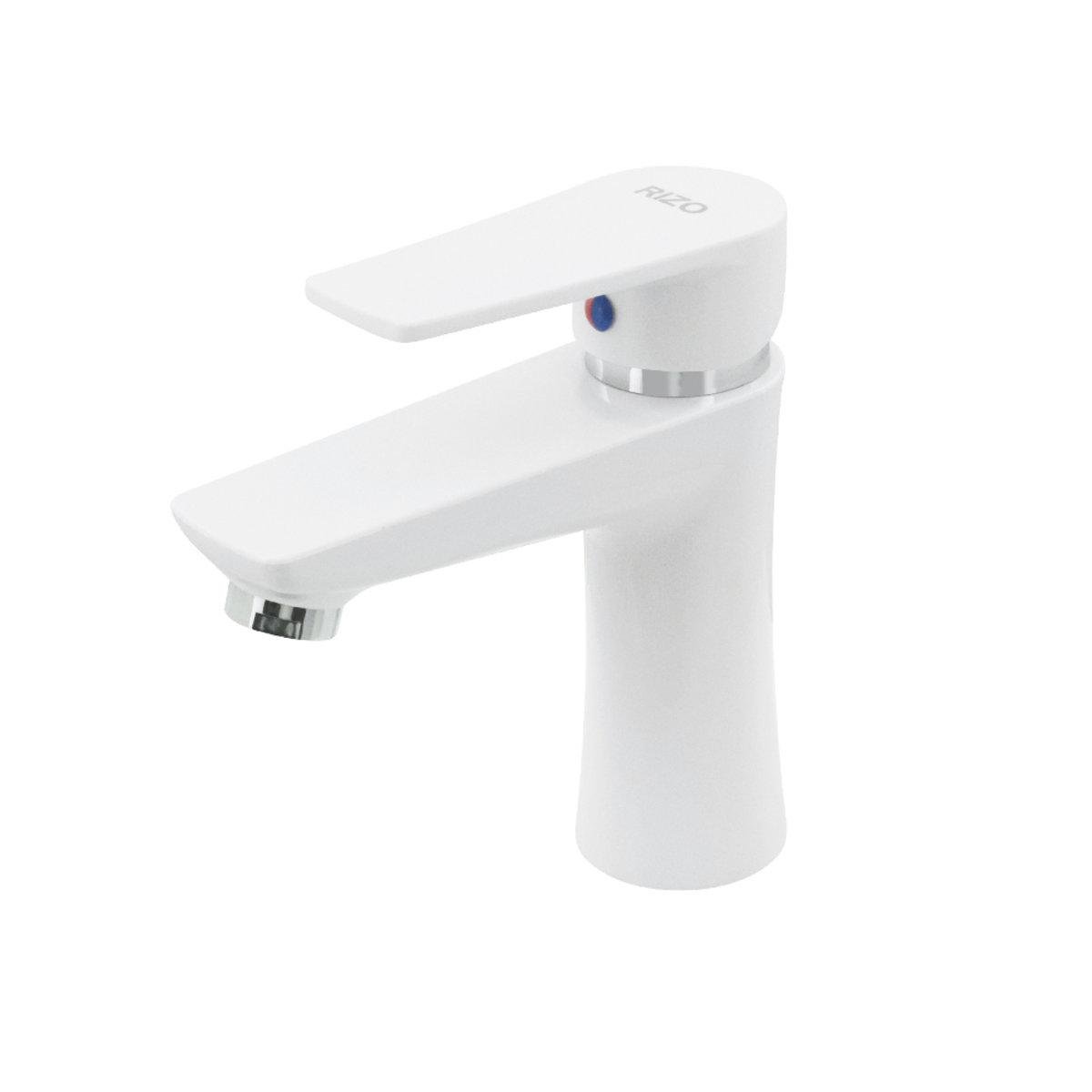 Смеситель для умывальника Rizo RP10W однорычажный в ванну из абс пластика врезной Белый - фото 1 Смеситель для умывальника Rizo RP10W однорычажный в ванну из абс пластика врезной Белый - фото 1