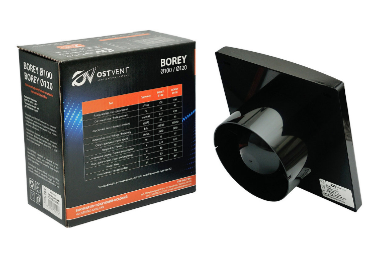 Вентилятор бытовой BOREY 100 S Черный (22778518) Вентилятор бытовой BOREY 100 S Черный (22778518)