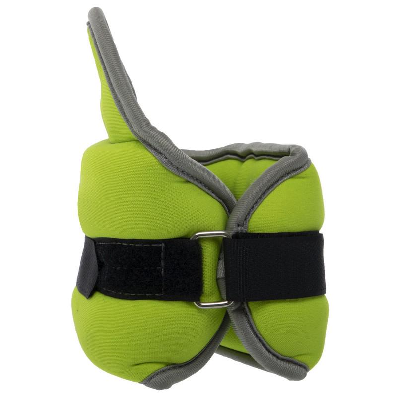 Утяжелители-манжеты для рук Zelart Pro 2х1,5 кг Салатовый/Серый (FI-1965-3_Салатовый-серый) - фото 7