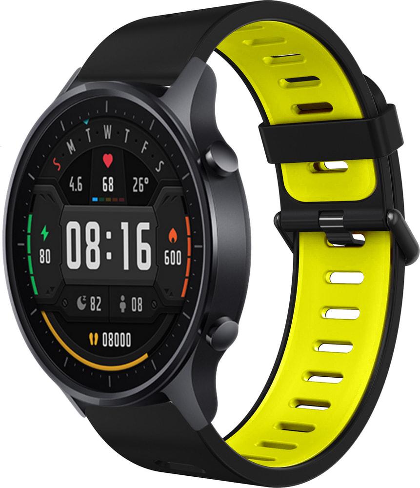 Ремінець Traf для Xiaomi Mi Watch Color Black-Yellow (31497)