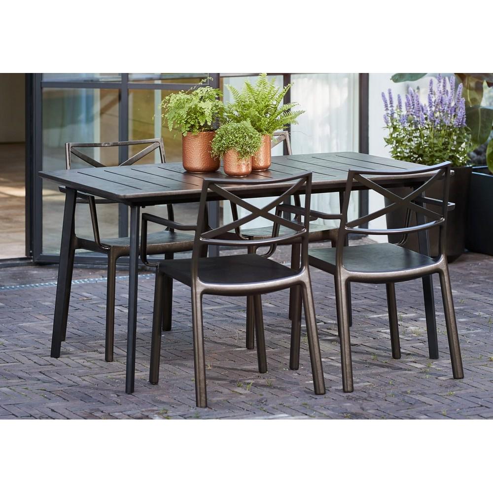 Стол садовый Keter Metalea Бронзовый (247274) - фото 4