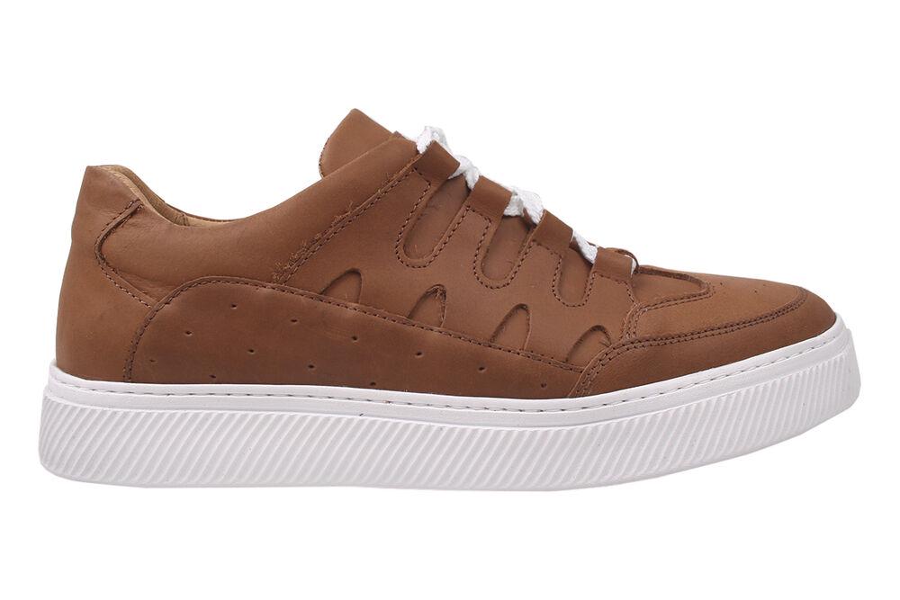 Кеды мужские Vadrus из кожи р. 44 Коричневый (245-20DTC) - фото 2 Кеды мужские Vadrus из кожи р. 44 Коричневый (245-20DTC) - фото 2