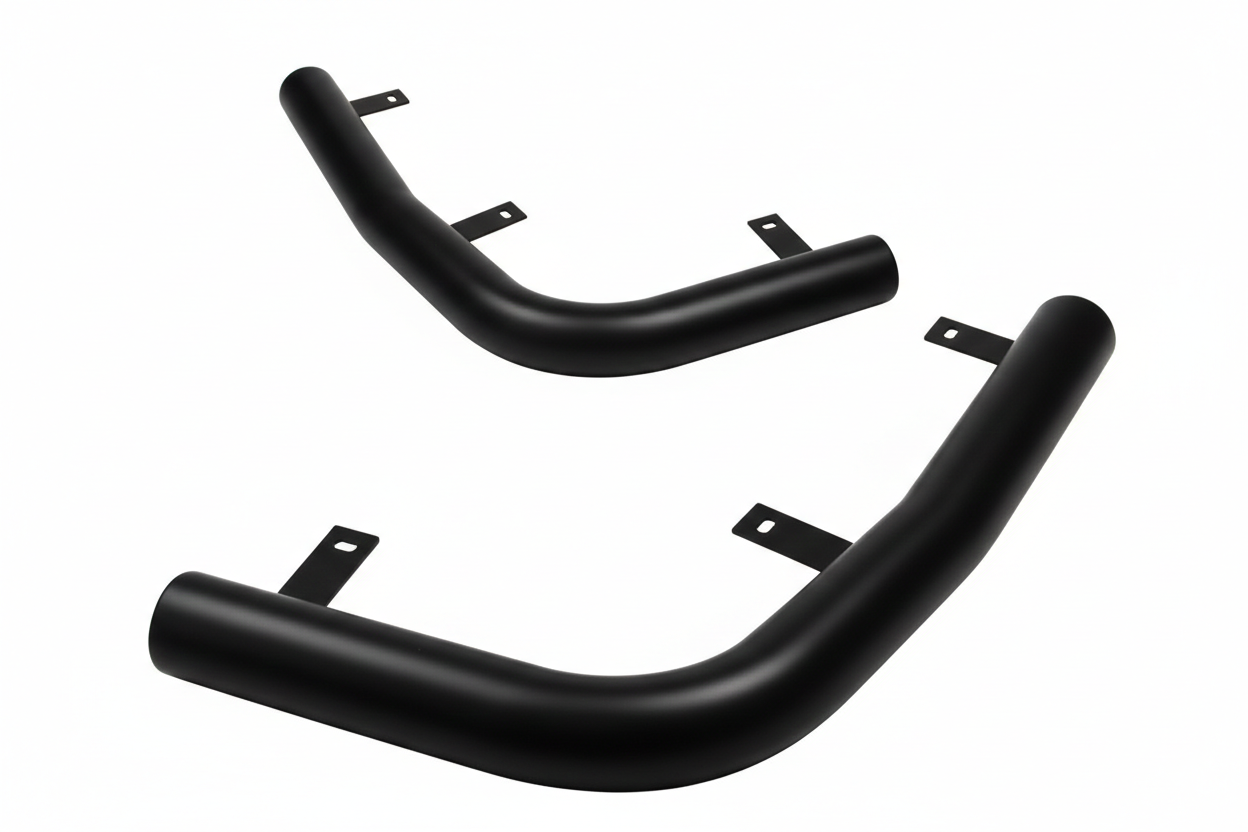 Задні куточки CAN AK003 для SsangYong Rexton I 2001-2017 рр. нержавіюча сталь 2 шт. Чорний (187455)