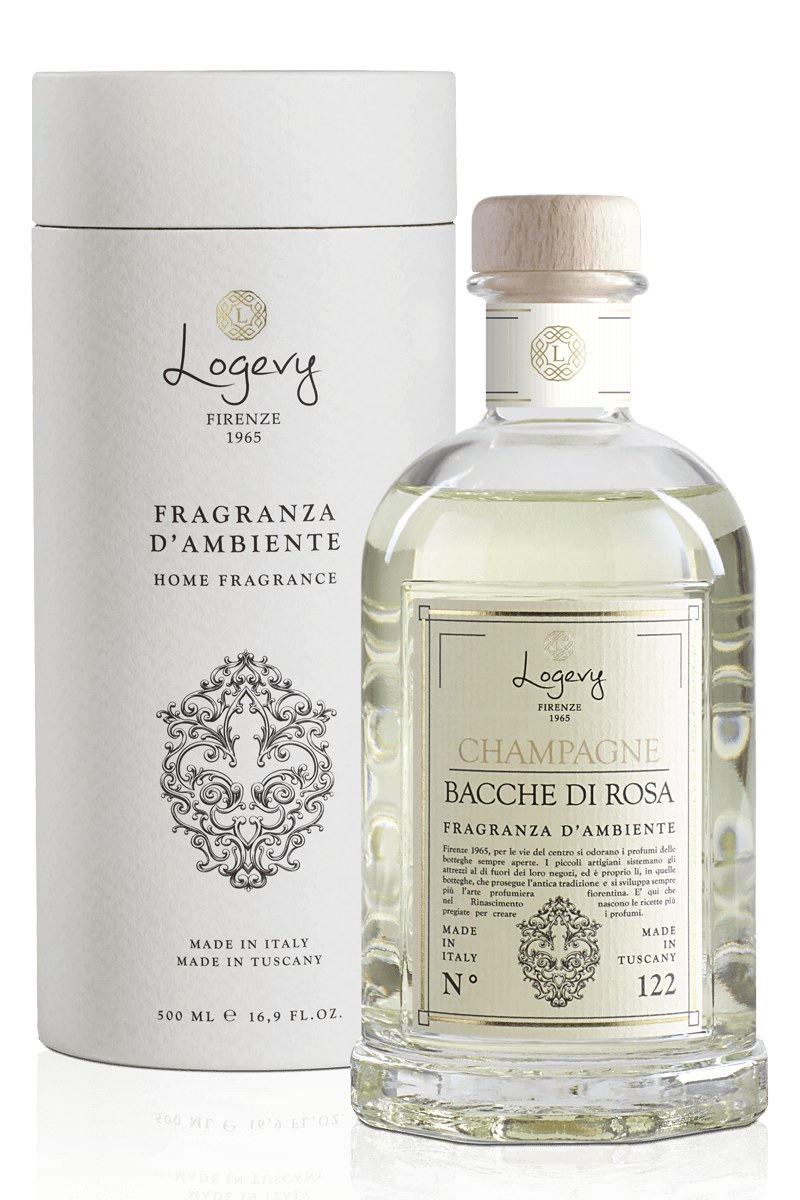 Аромадифузор Logevy Firenze Champagne e bacche di rosa Шампанське & Рожеві ягоди 250 мл (LOG0172)