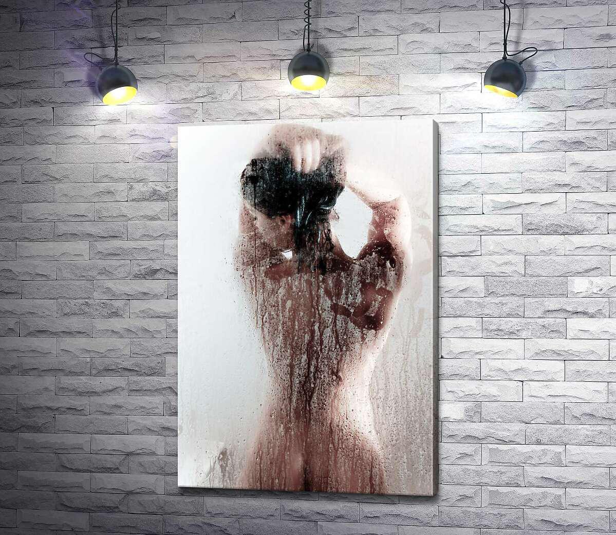 Картина ArtPoster изгибы женской спины за прозрачностью мокрого стекла 87x130 см Модуль №1 (002992) Картина ArtPoster изгибы женской спины за прозрачностью мокрого стекла 87x130 см Модуль №1 (002992)
