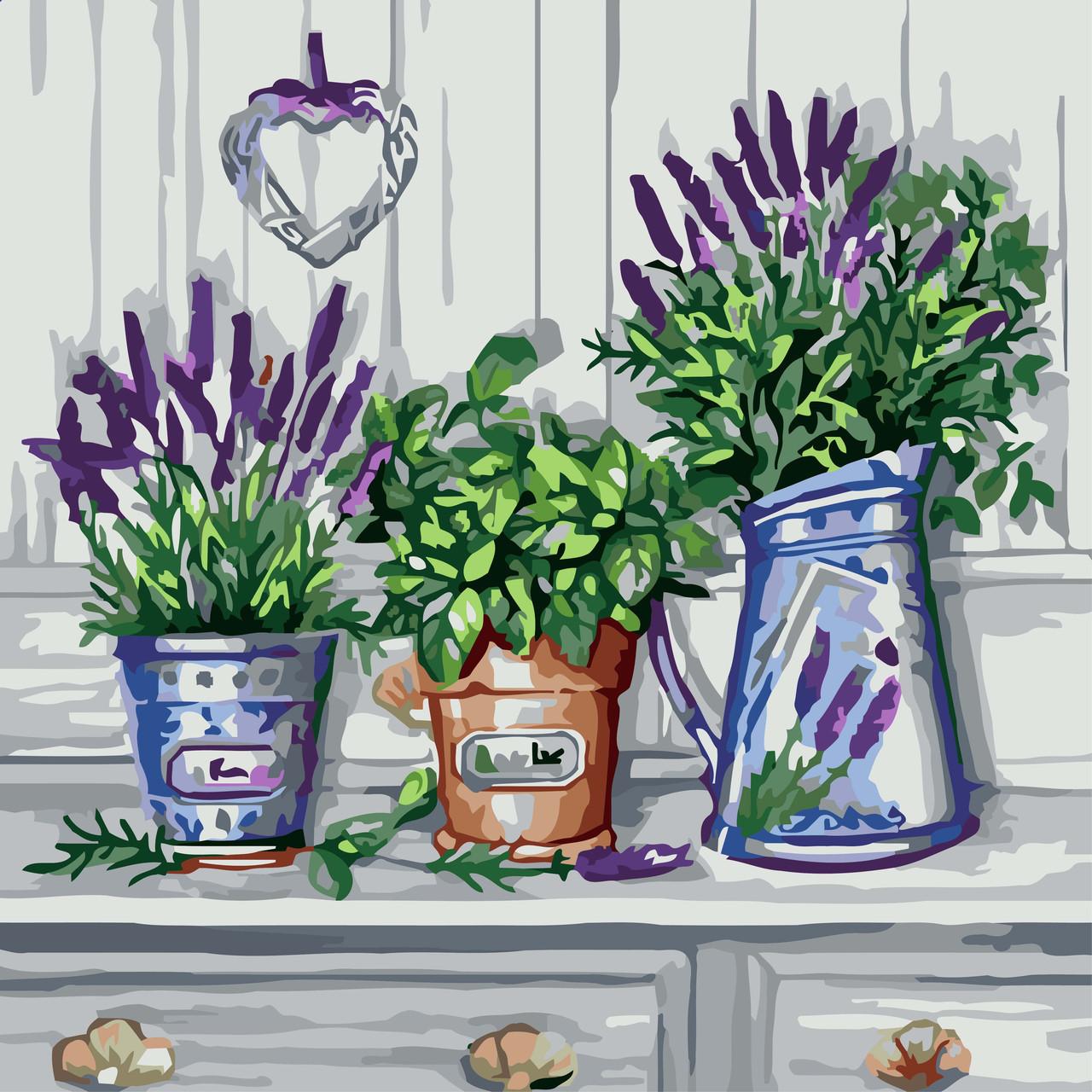 Картина по номерам Идейка Красота Прованса 40x40 см (skl-КНО2210)