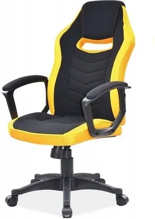 Компьютерное кресло геймерское Signal Camaro Черный/Желтый (91616787) - фото 2