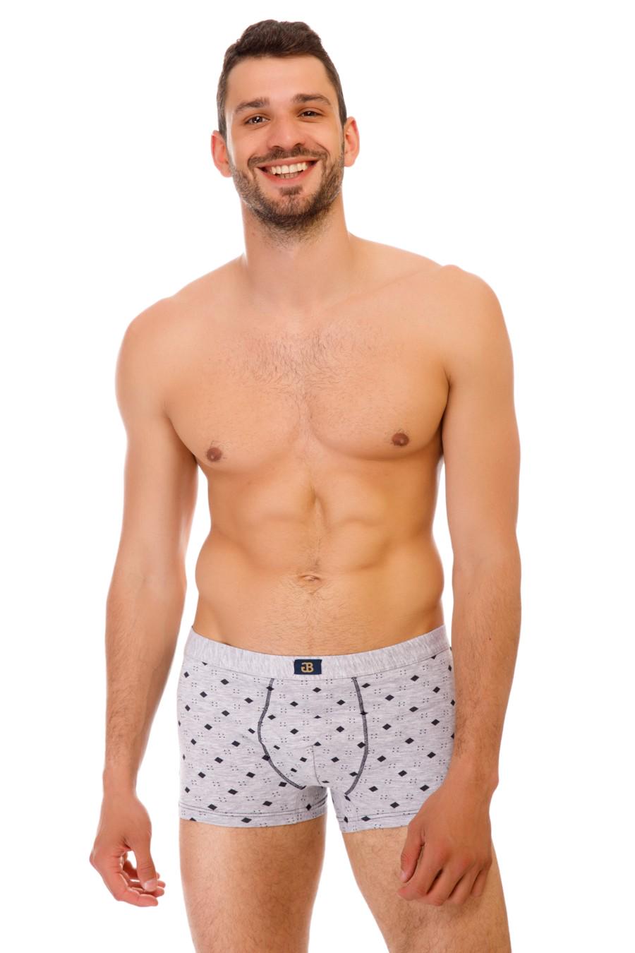 Труси боксери Gasoline Blu р. 50/L Сірий/Синій (70847)