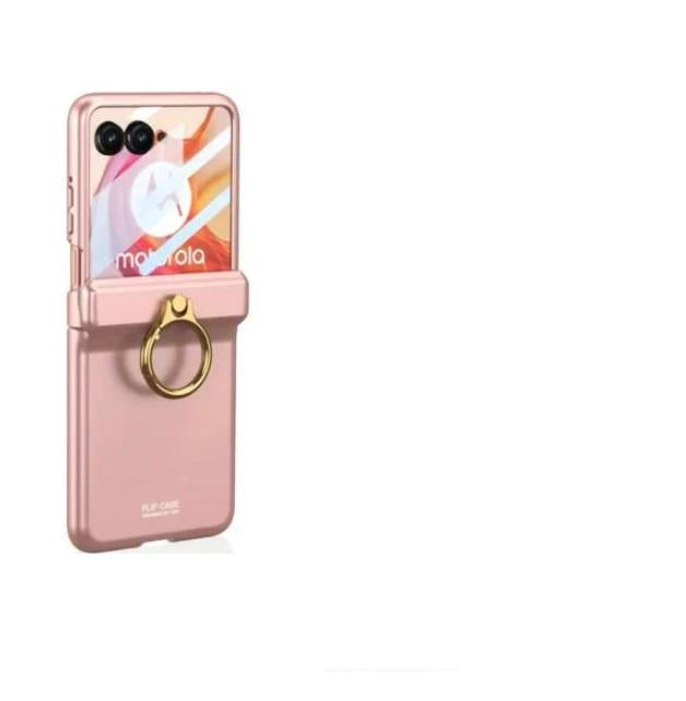 Чехол-накладка GKK Flip Case для Motorola Razr 50/Razr 2024/Razr 60 Розовый