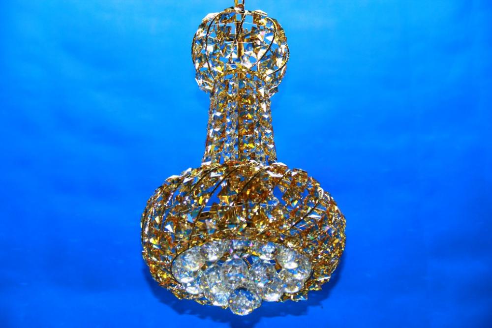 Хрустальная люстра L9007/320/3 FGD Золото/Белый/Бежевый (AN000680)