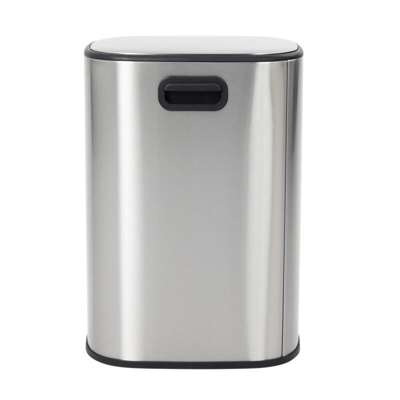 Мусорное ведро овальное MIXXUS Premium Diverse-TC0105 SS Color с плавным закрыванием 5 л Нержавеющая сталь - фото 4