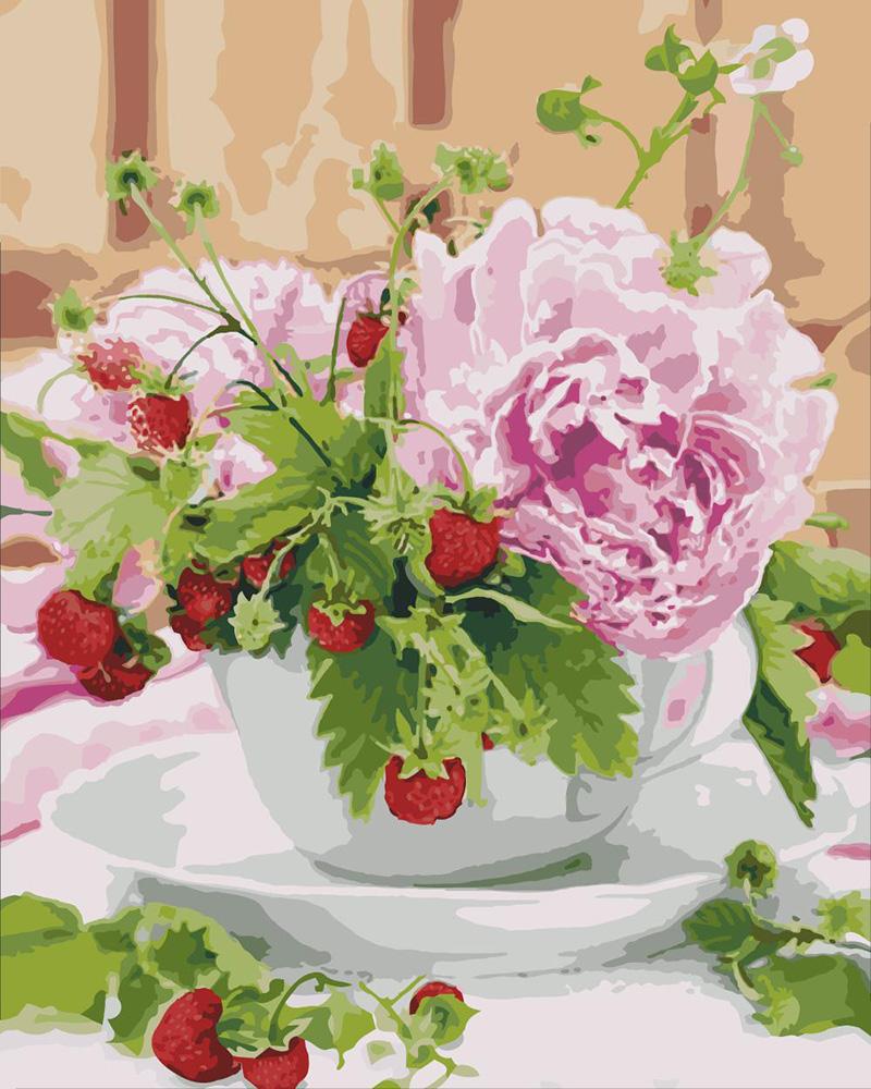 Картина по номерам Идейка "Ароматное утро" 40х50 см (KH3086)