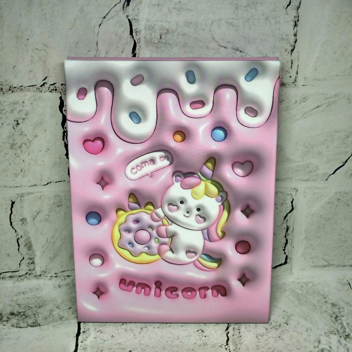 Зеркало косметическое настольное раскладное Единорог 23х17 см Розовый (1214451-3)