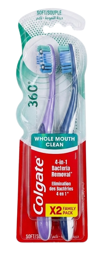 Зубна щітка Colgate 360 ° Clean 2 шт. (390015)