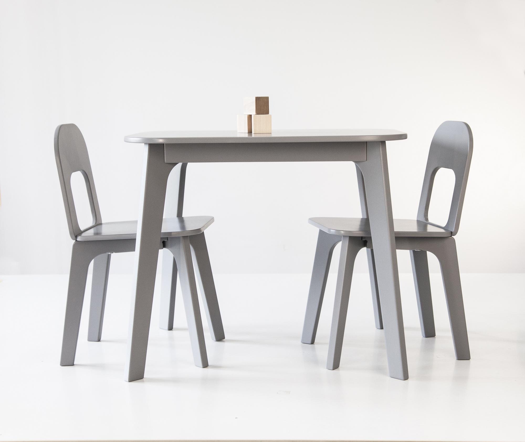 Дитячий столик і два стільчика Tatoy для дітей 2-4 років Сірий - фото 1 Дитячий столик і два стільчика Tatoy для дітей 2-4 років Сірий - фото 1