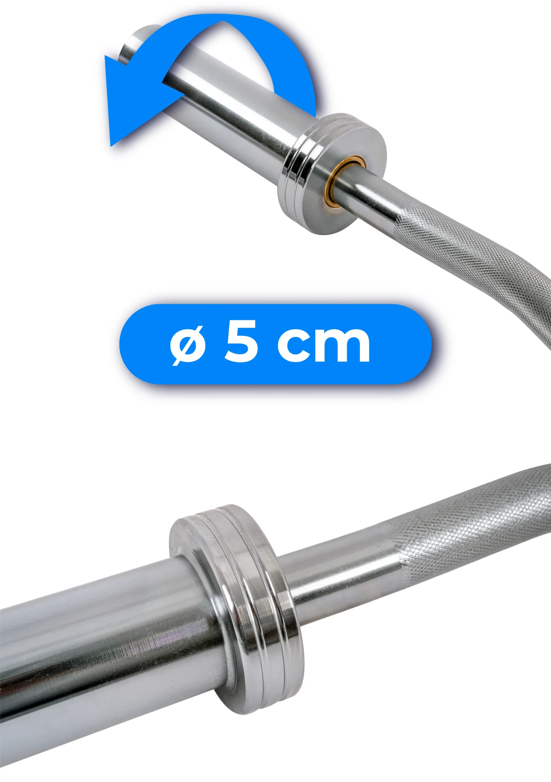 Гриф олимпийский Thunder легко ломаный 120/50 (432565) - фото 5 Гриф олимпийский Thunder легко ломаный 120/50 (432565) - фото 5