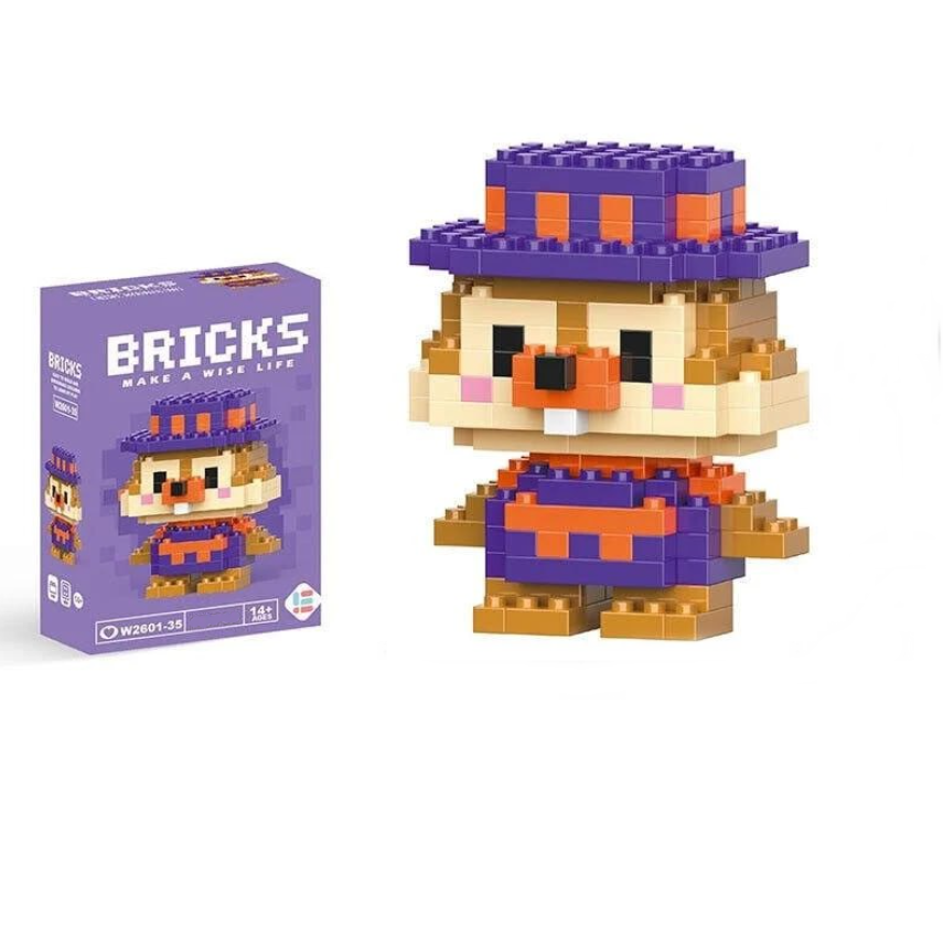 Конструктор фигурка BRICKS пиксели Чип и Дейл 225 деталей (W035)