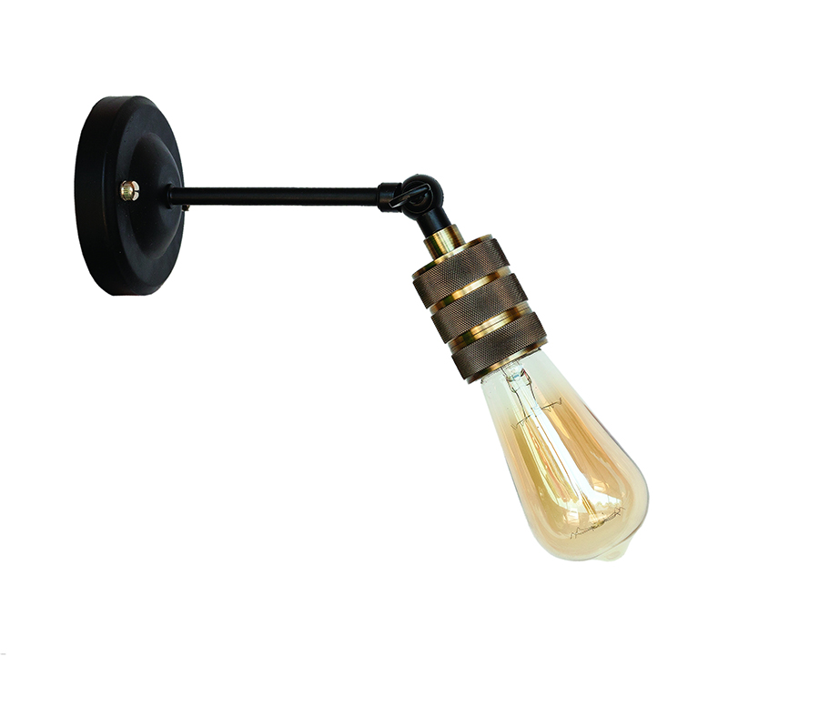 Бра Levistella Lofty удлиненное с патроном AMP21 Черный/Бронзовый (1963530308)