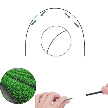 Каркас для теплицы из прочного стекловолокна 60х40 см 10 м (C00629-2) - фото 7 Каркас для теплицы из прочного стекловолокна 60х40 см 10 м (C00629-2) - фото 7