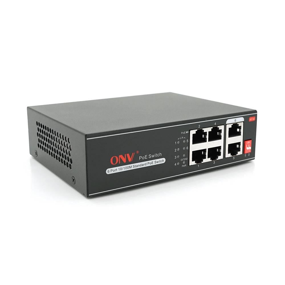 Комутатор 4х портовий PoE з автоперезапуском ONV-H1064PLD 4хРоЕ 100Мбіт + 2хUplink 100Мбіт до 250 м IEEE802.3af/at 65 Вт Комутатор 4х портовий PoE з автоперезапуском ONV-H1064PLD 4хРоЕ 100Мбіт + 2хUplink 100Мбіт до 250 м IEEE802.3af/at 65 Вт