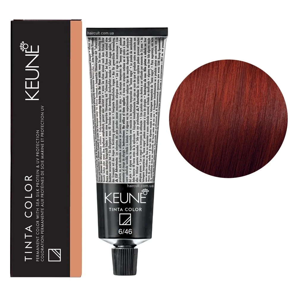Краска для волос стойкая Keune Tinta Color 6.46 Dark Copper Red Blonde 60 мл