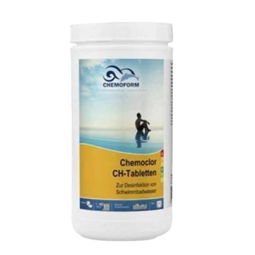 Хлор шок Chemoclor CH-Tabletten на основе гипохлорита кальция 1 кг 20 таб. (0402001)