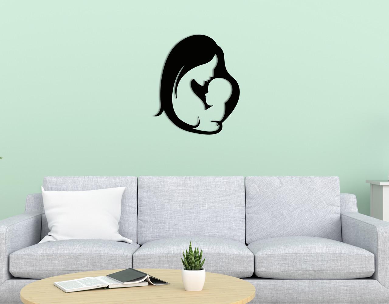 Декоративное панно на стену Upwood Decor Mother 38,5х35 см Black (1572663281)