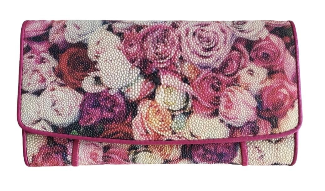 Кошелек Ekzotic Leather из кожи ската женский Розовый (stw2)