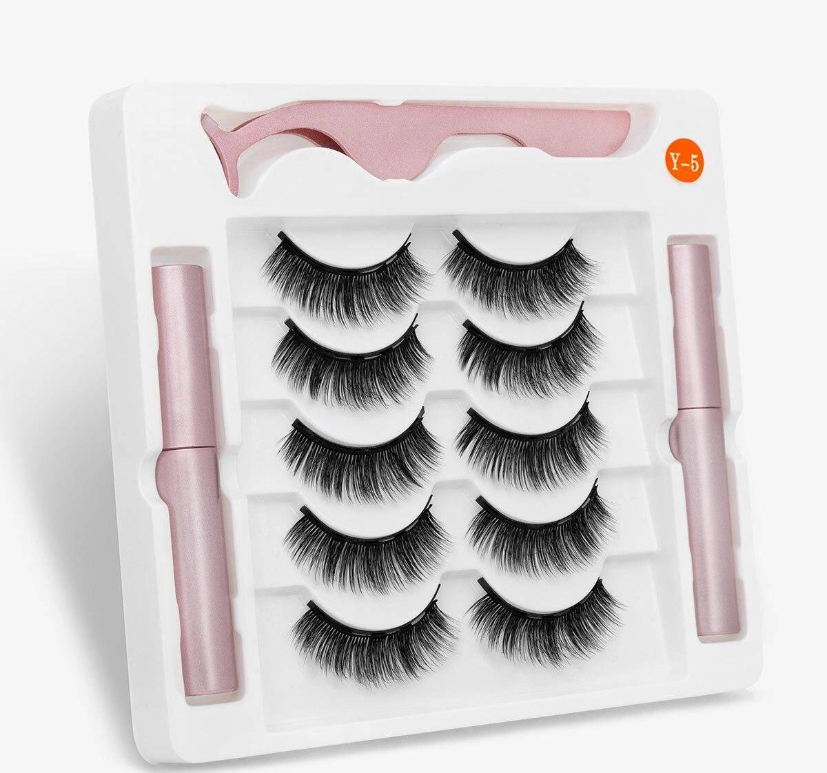 Набор многоразовых ресниц 5 пар (Y5 00204Y5)