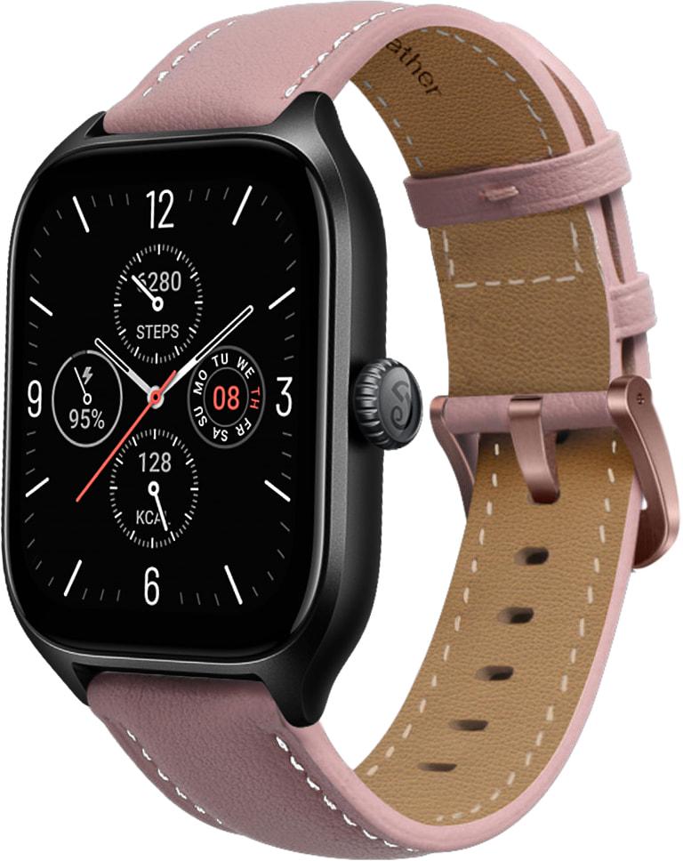 Ремешок кожаный Folsa для Amazfit GTS 4/Mini Pink (31540-31)