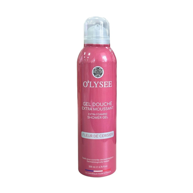 Гель-пенка для душа O'lysee Extra Foaming Shower Gel Fleur de Cerisier 200 мл (3520710011402)