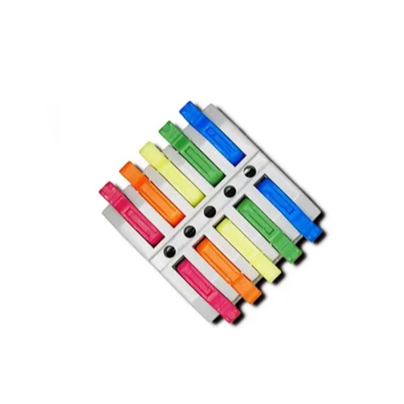 Клемма проходная Tactix 0,08-4 мм2 32А 5х1-5х1 одинарная 29,8х28,6х14,4 мм Разноцветный (CT227-5М)