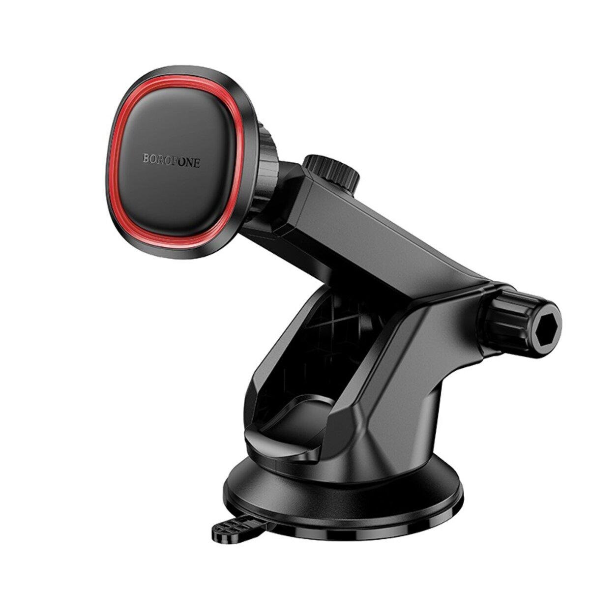 Тримач для телефону в авто Borofone BH125 Roman 360 з магнітною фіксацією Black/Red (26938243)