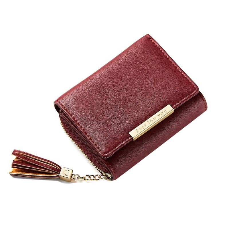 Женский кошелек Carrie Бордовый (4158)