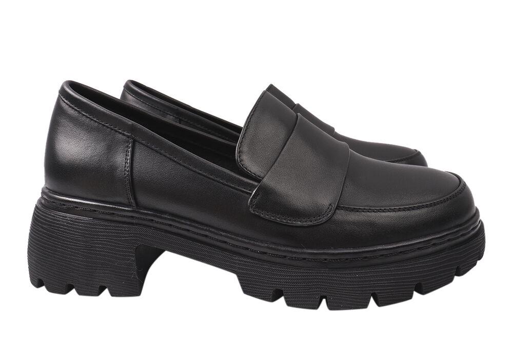 Туфли женские Farinni из кожи на платформе р. 37 Черный (148-21/221DTC)