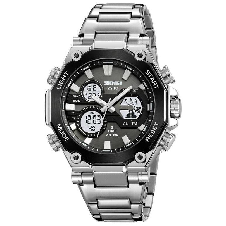 Наручные часы Skmei 2210SI с браслетом из нержавеющей стали Silver (29079517)