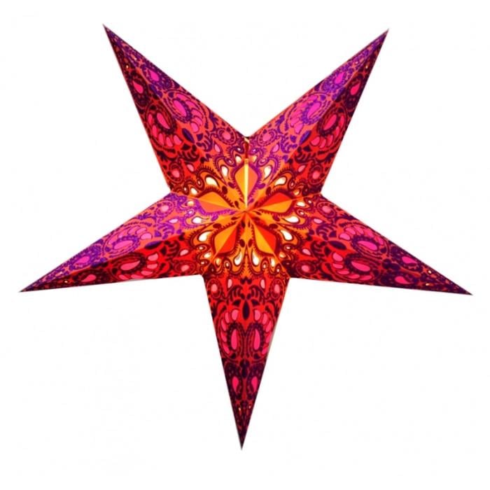 Світильник Зірка картонна 5 променів Pink cyrus (9050063)