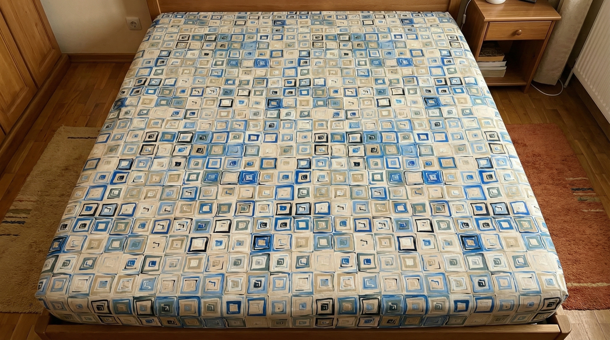 Простынь Стекло на резинке бязь 160х200 см (G-02-103/x160)