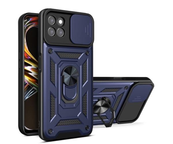 Чехол-накладка Ricco Camera Sliding для Realme 8i Синий Чехол-накладка Ricco Camera Sliding для Realme 8i Синий