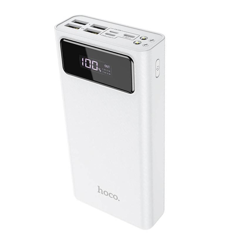Портативное зарядное устройство Hoco General LED Display J65 30000 mAh White (11879037)