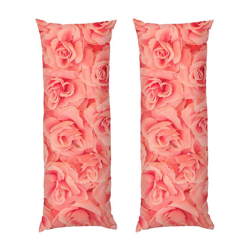 Подушка дакімакура Pink rose A beautiful flower габардин 150х50 см (114224-3)