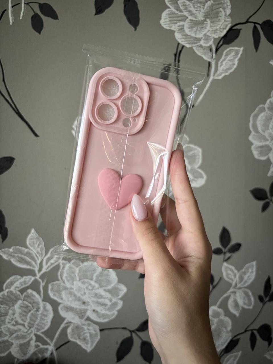 Чохол для iPhone 14 PRO 3D Love Case: Pink - фото 2