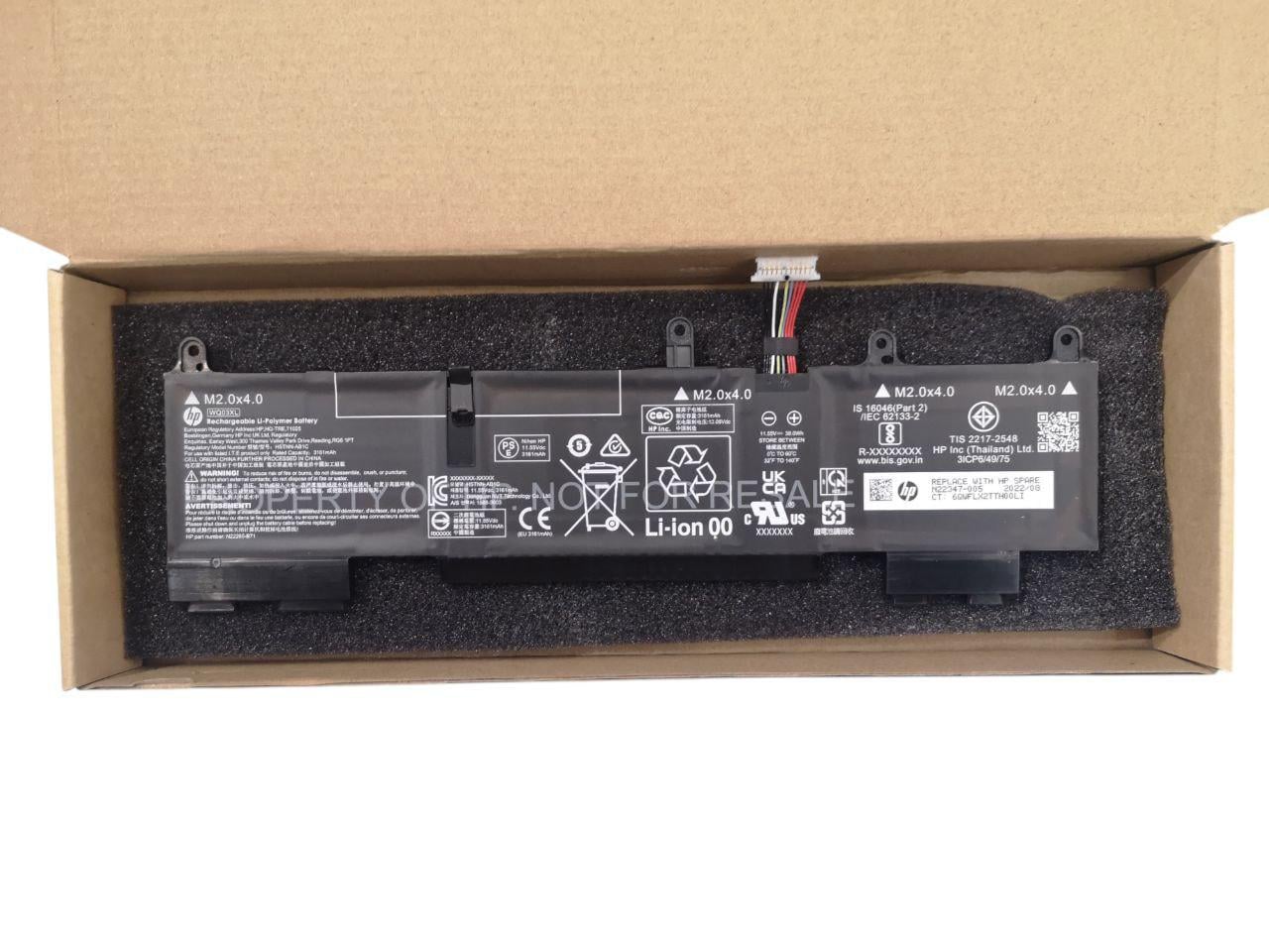 Аккумулятор для HP Pavilion Elite x360 830 G10 1040/HSTNN-AB1C/WQ03XL 3161 mAh 38Wh (23575803)