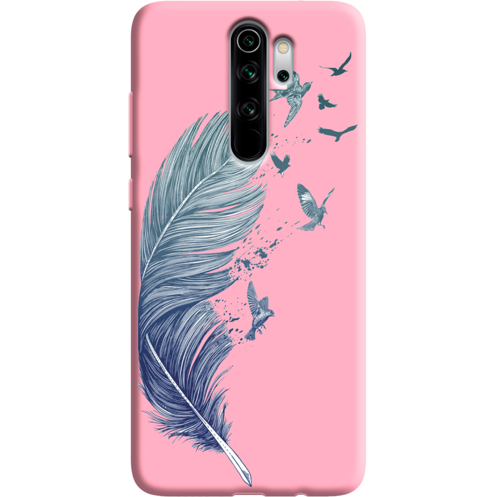Чехол Boxface Xiaomi Redmi Note 8 Pro Feather Розовый силикон (38222-cc38-38668)