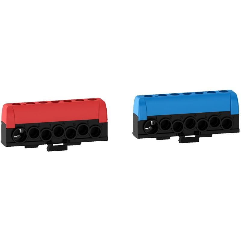 Комплект клеммных блоков Schneider Electric Resi9 125A 14 отверстий 2x35 мм2/12x16 мм2 фаза/нейтраль (R9H13411)