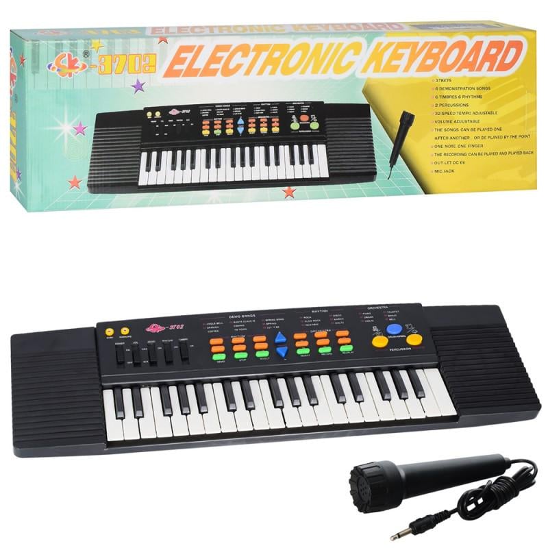Дитячий синтезатор Bambi Electronic Keyboard 37 клавiш 6 ритмів (SK-3702)