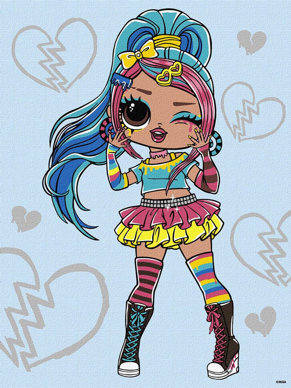 Картина по номерам Ideyka L.O.L. Surprise! Tweens Emma Emo 30х40 см (2867218553)