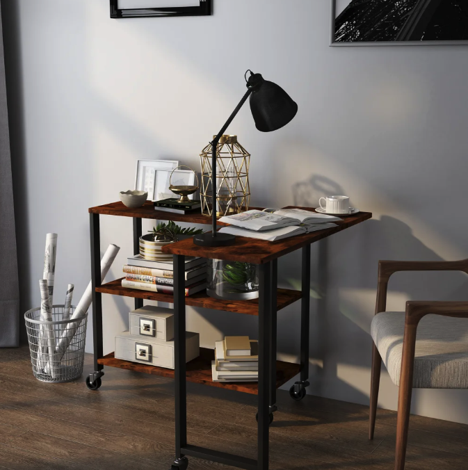 Стол L-образный Costway King вращающийся Loft (4808) - фото 8 Стол L-образный Costway King вращающийся Loft (4808) - фото 8