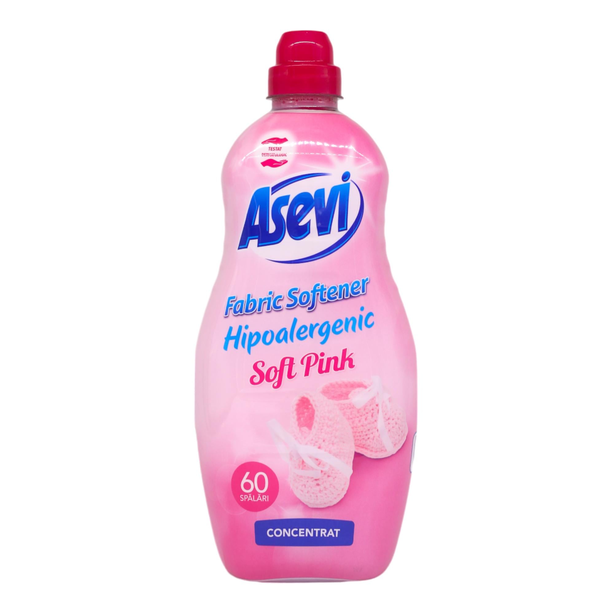 Кондиціонер для прання Asevi Soft Pink концентрований 1,5 л 60 прань (НФ-00006954)